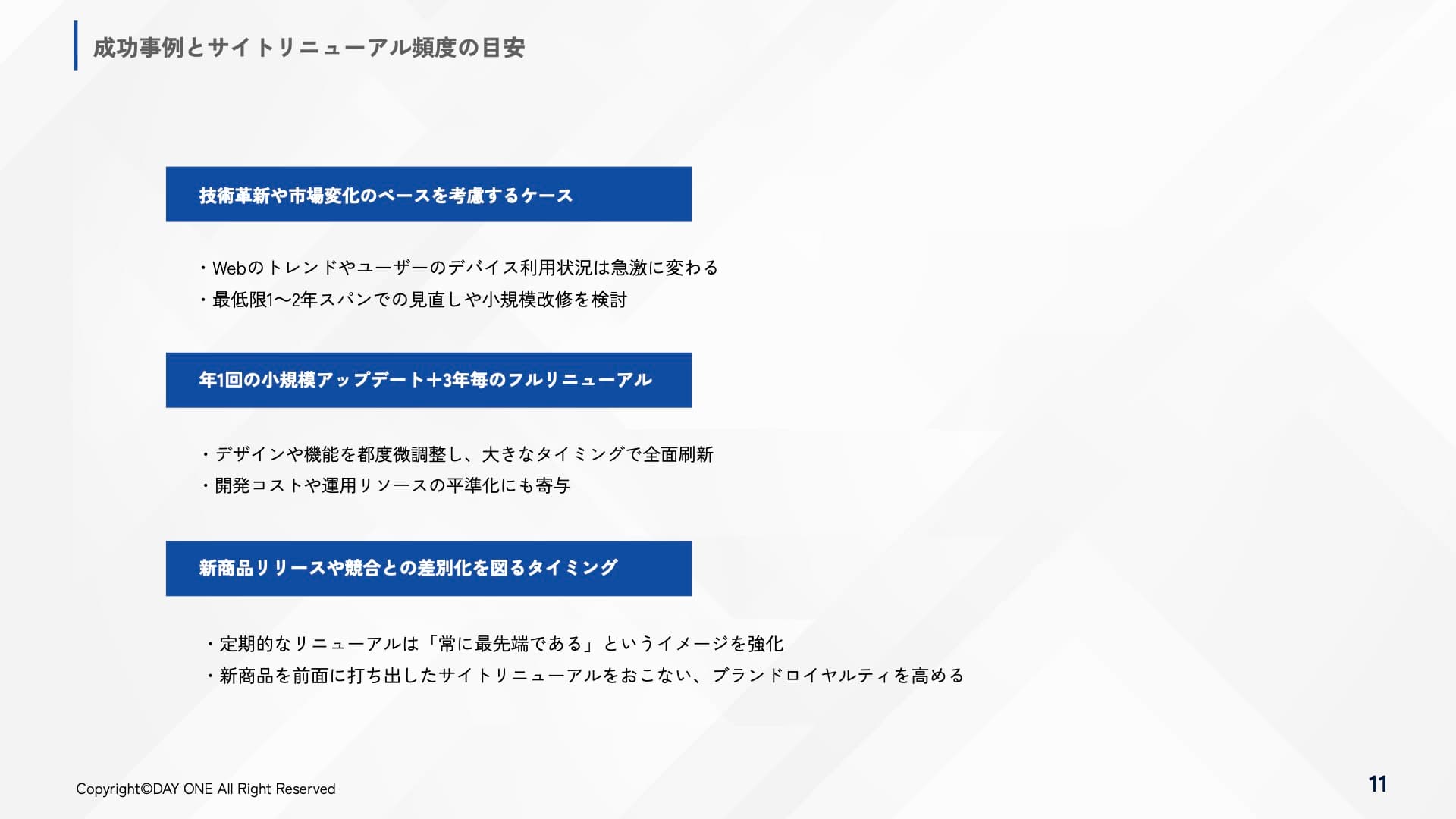 デジタル時代を勝ち抜くための サイトリニューアルのタイミング